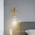 Gold Ring Decoration Spotlight Wall Lamp